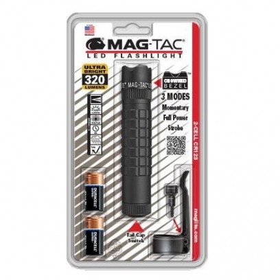 MAGTAC™ 2-Cell CR123 LED Flashlight Crowned Bezel